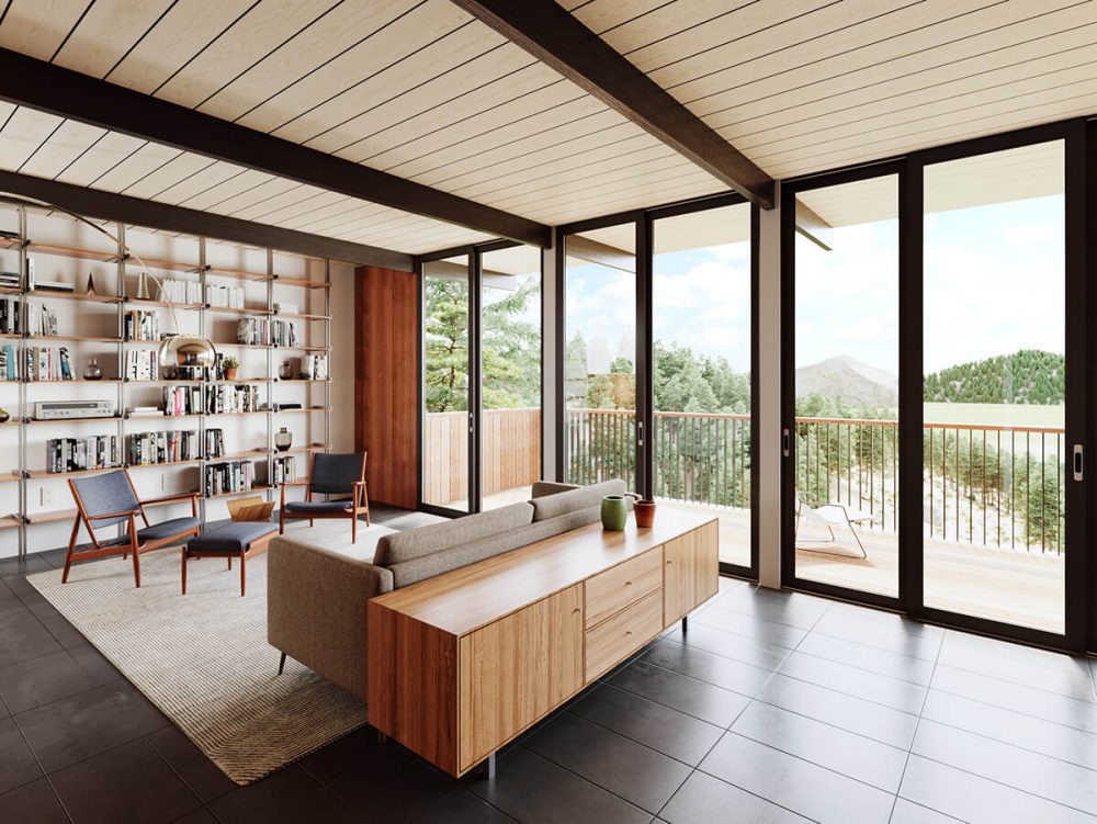 Visualization living and kitchen1