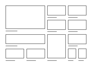 Masonry Grid title under images