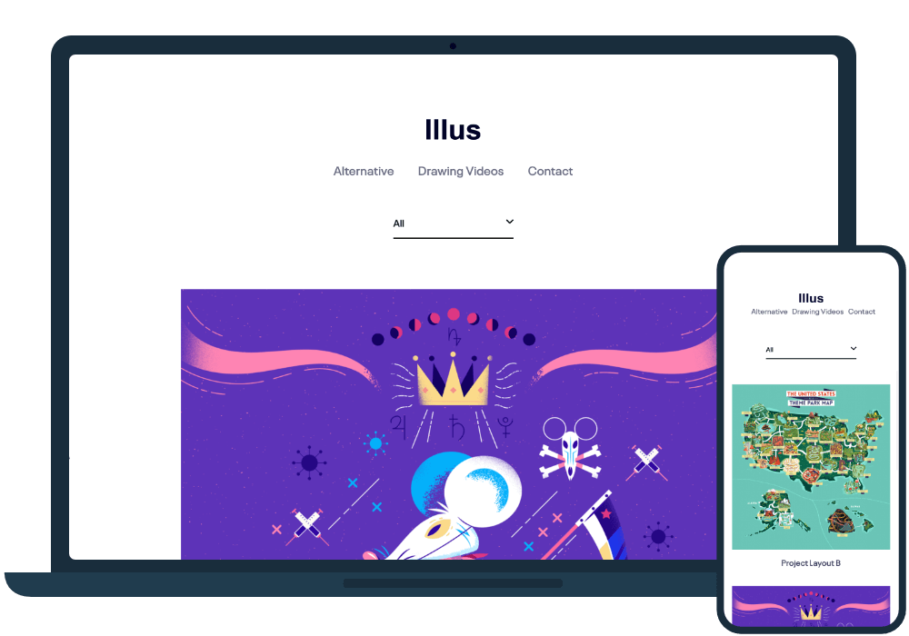 WordPress theme for painting artist