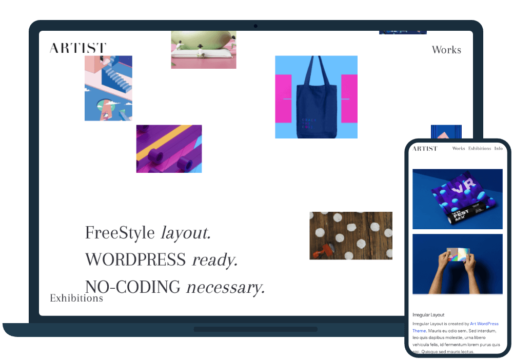 Artist WordPress theme